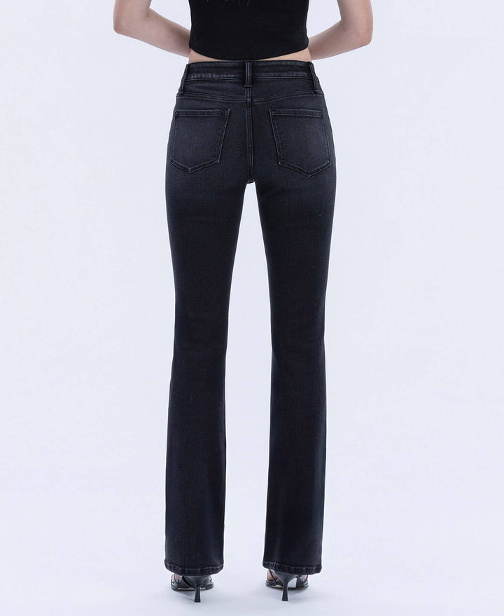 High Rise Full Length Slim Bootcut Jeans