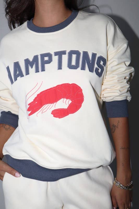 Hamptons Embroidered Sweatshirt