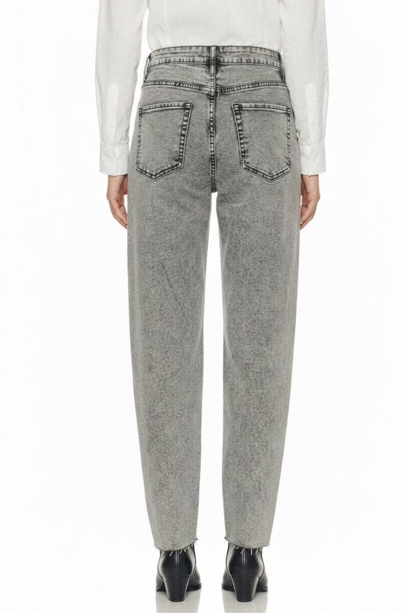 HIGH RISE  BARREL JEANS