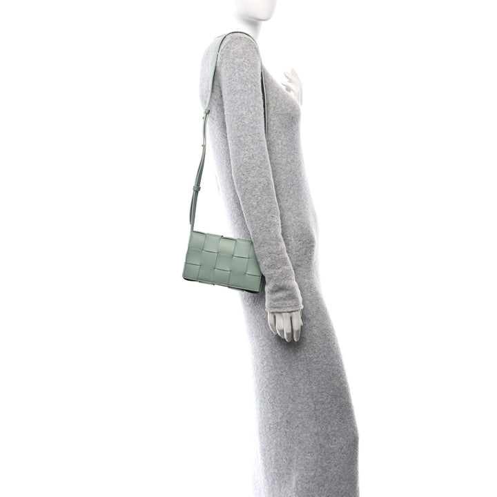 Woven Vegan Leather Cassette Handbag