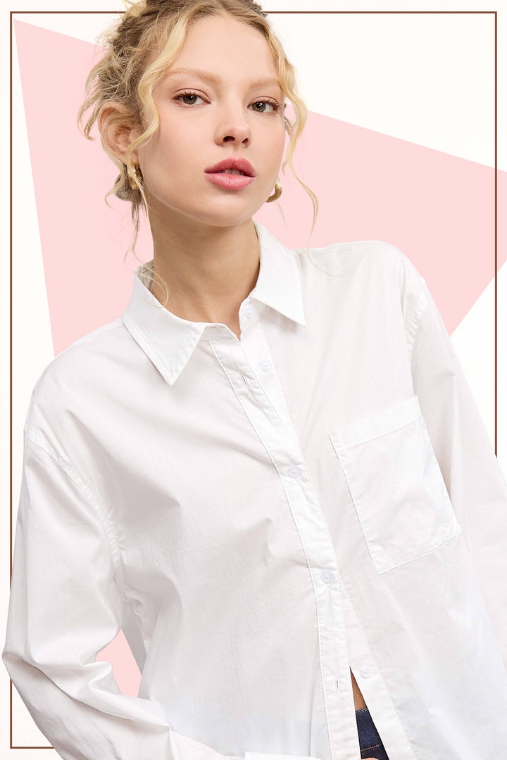 Classic Button Down Poplin Shirt