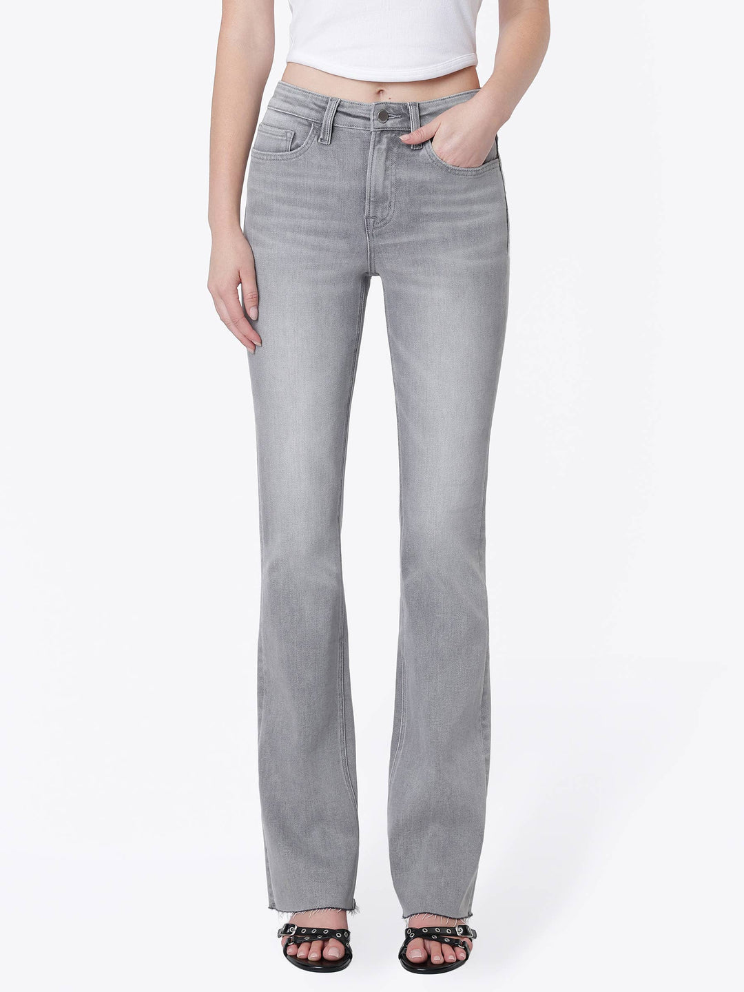 Greta GREY BOOTCUT JEANS
