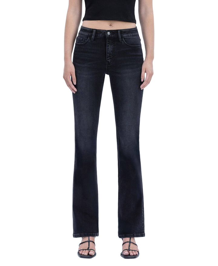 High Rise Full Length Slim Bootcut Jeans
