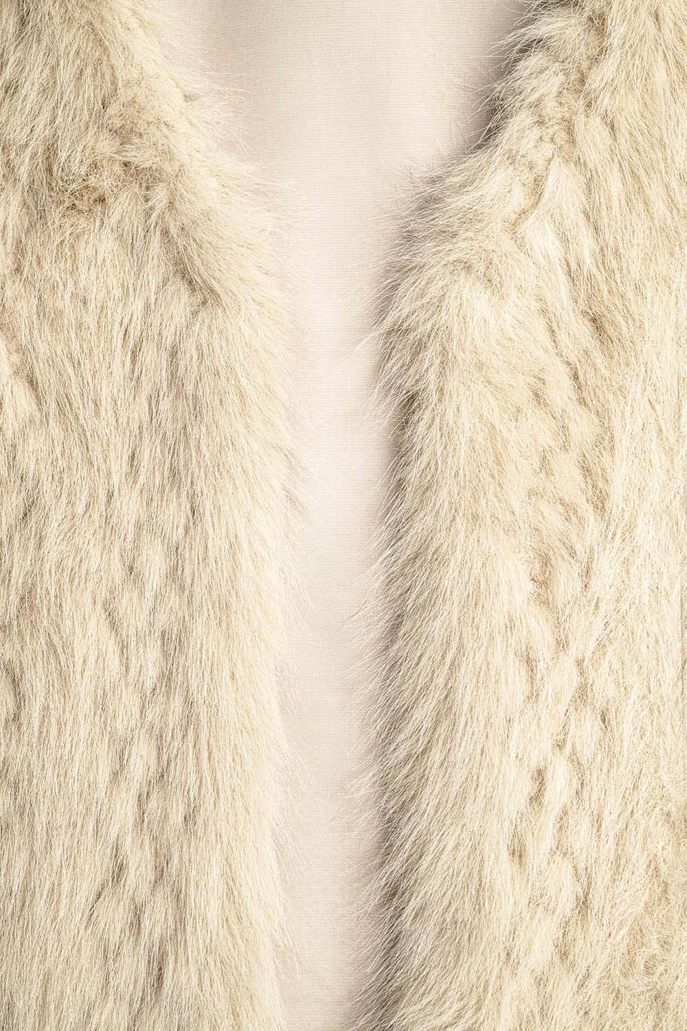 Faux Fur Pattern Vest