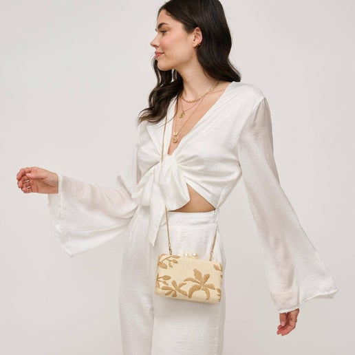 Seaside Chic Evening Bag: Natural