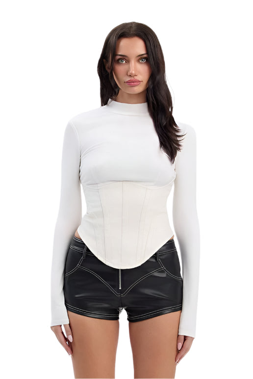 Corset Contrast Top