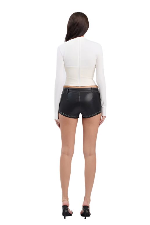 Corset Contrast Top