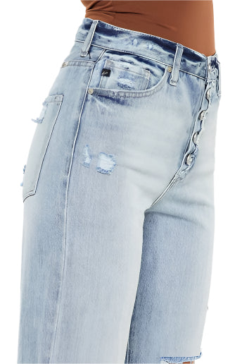Exposed Button 90's Flare