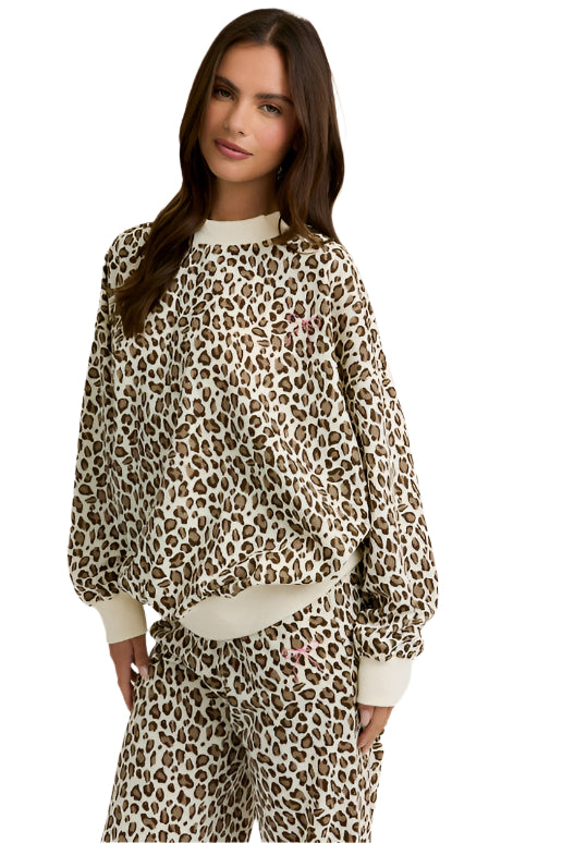 MUTED LEOPARD LOUNGE SET
