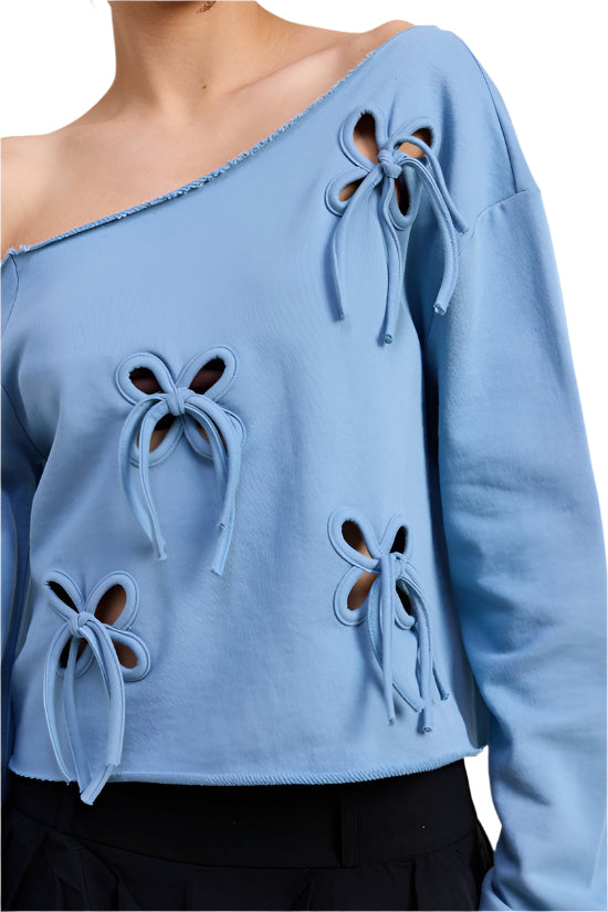 French Terry Tie Top