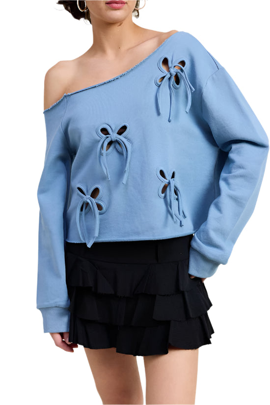 French Terry Tie Top