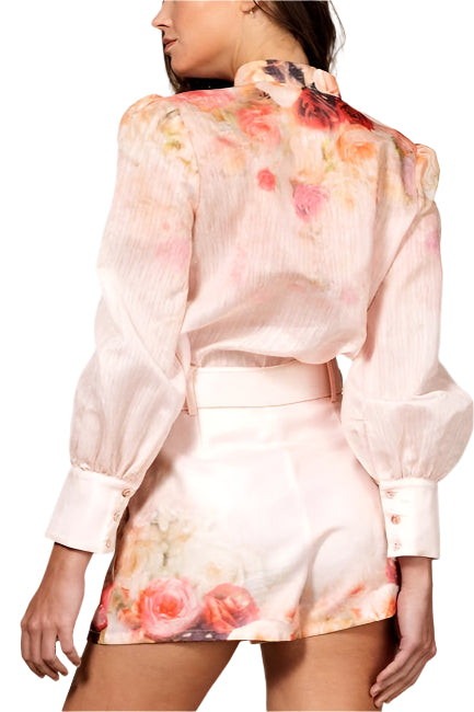 Sheer Watercolor Blouse