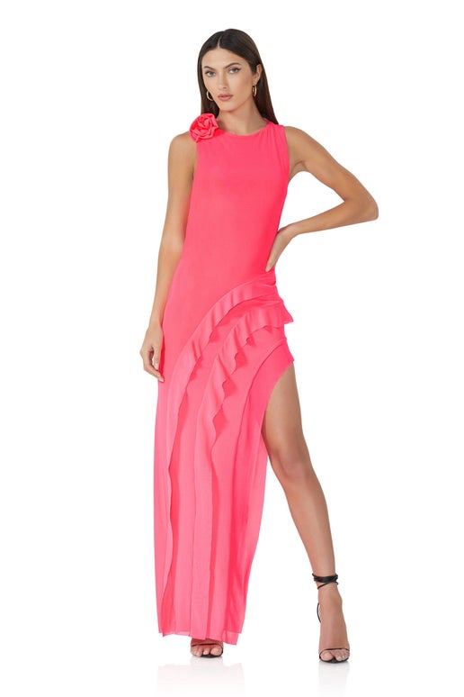 Knockout Ruffled Maxi Dress