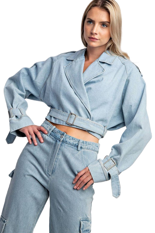 Cropped Denim Jacket
