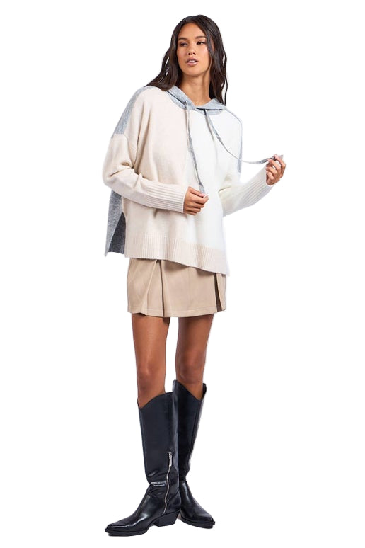 Neutral Colorblock Pullover