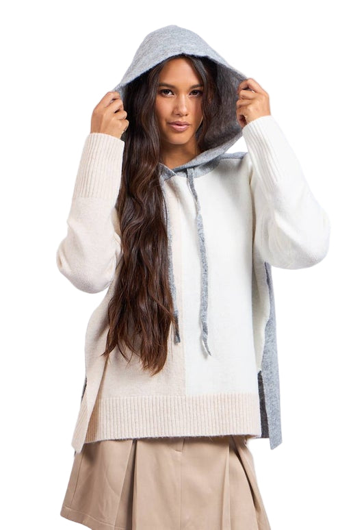 Neutral Colorblock Pullover